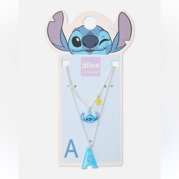 Disney Jewelry - NWT Disney Stitch Double Chain “L”
Initial Necklace
